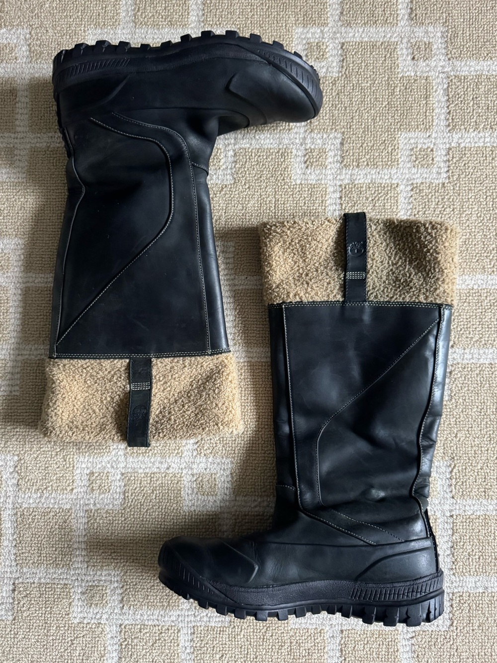 Timberland Earthkeepers Mount Holly Tall Waterproof Boots Black Leather Size 8 - Picture 9 of 16